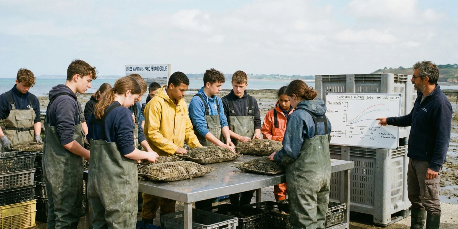Élevage d'Huîtres en Bac Pro Cultures Marines : Projets Pratiques et Réussite Élevage d'Huîtres en Bac Pro Cultures Marines : Projets Pratiques et Réussite